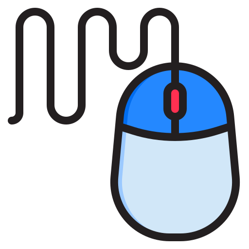 Ratón srip Lineal Color icono