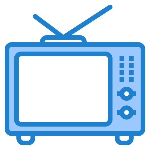 Television srip Blue icon