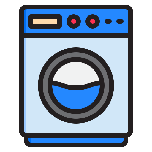 Washing machine srip Lineal Color icon