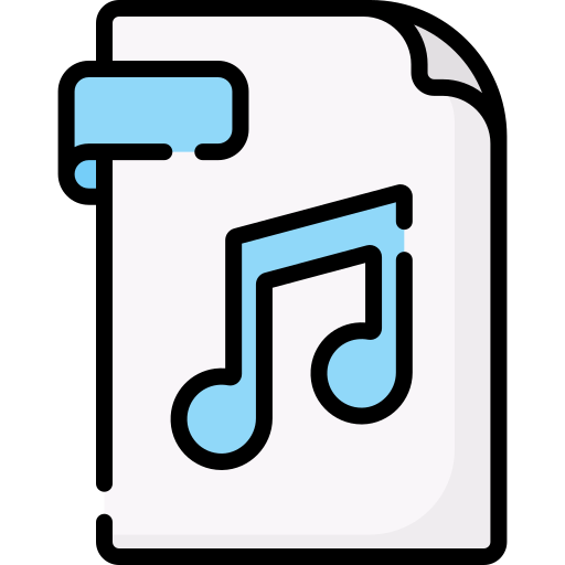 Archivo de audio Special Lineal color icono
