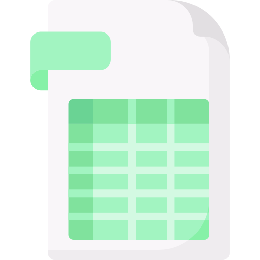 Spreadsheet Special Flat icon