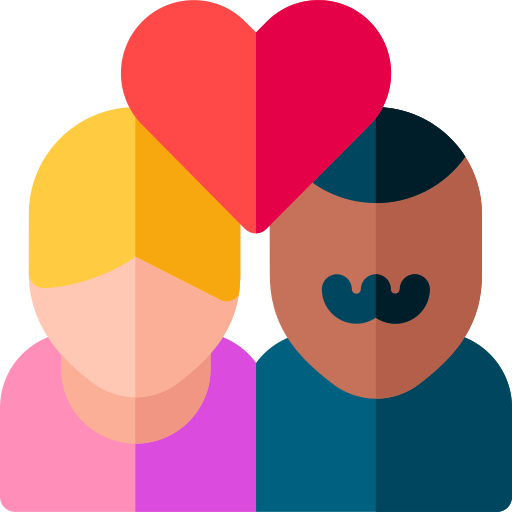 Pareja Basic Rounded Flat icono