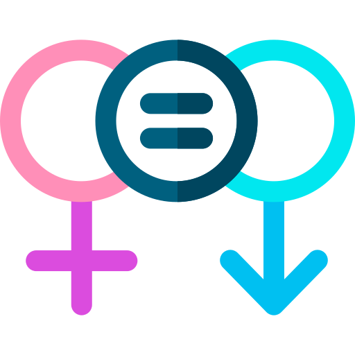 Gender equality Basic Rounded Flat icon