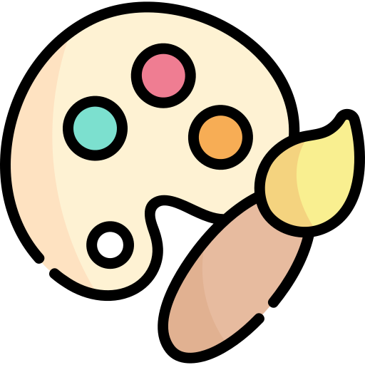 Palette Kawaii Lineal color icon