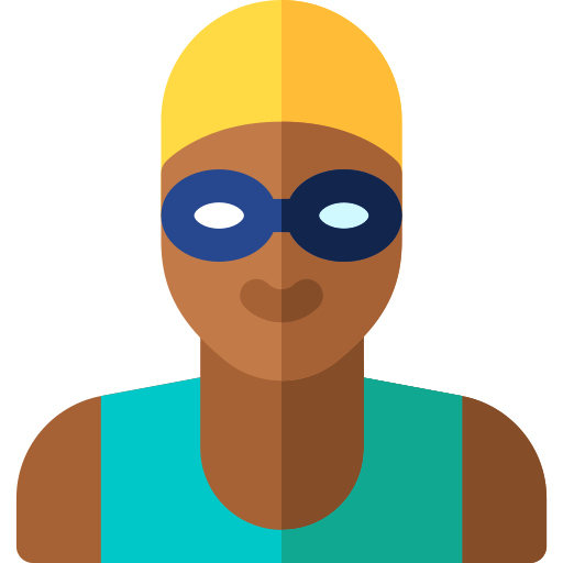 Swimmer Basic Rounded Flat icon