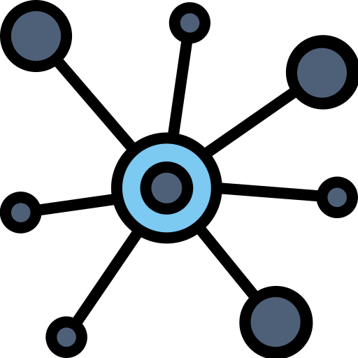 blockchain Kosonicon Lineal color icoon