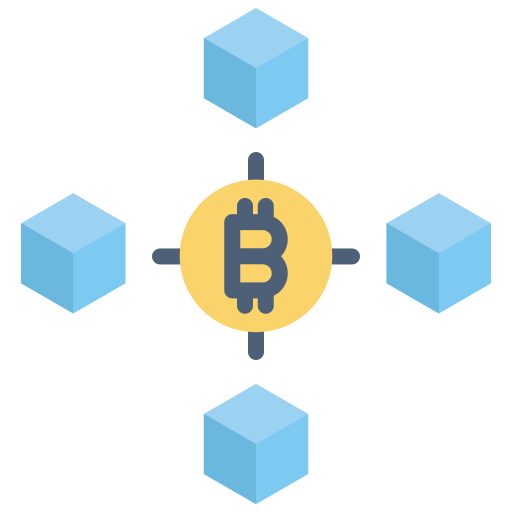 blockchain Kosonicon Flat icoon