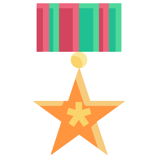 Medalla al honor Kosonicon Flat icono