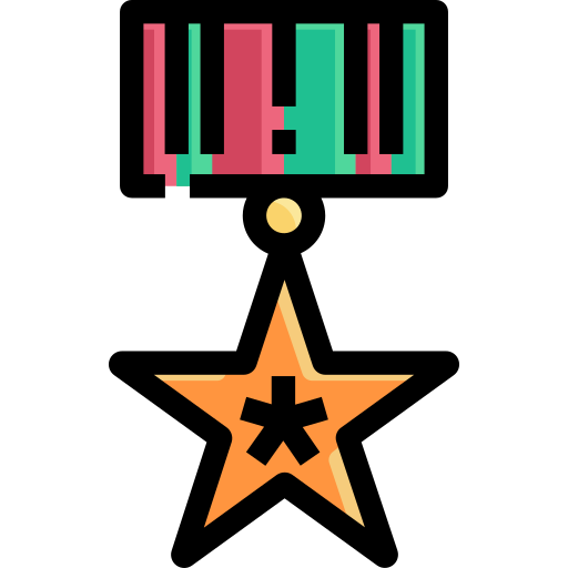 medal honoru Kosonicon Lineal color ikona