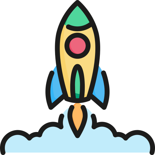 rakete Kosonicon Lineal color icon