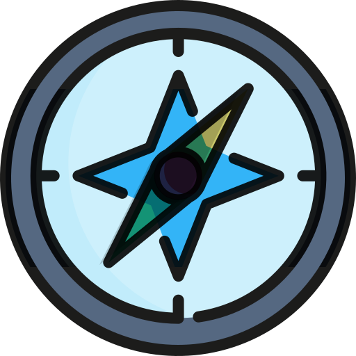 kompas Kosonicon Lineal color icoon