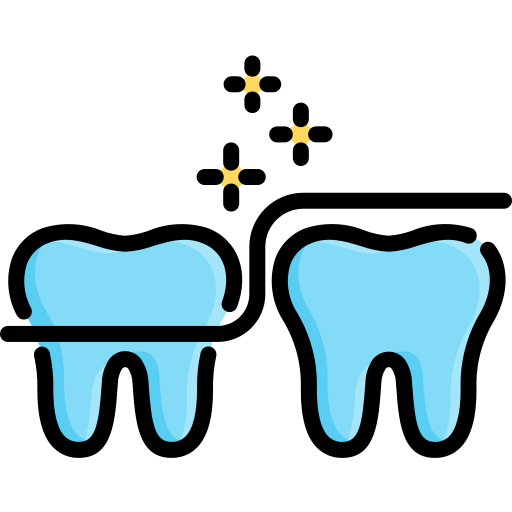 Dental floss Kosonicon Lineal color icon