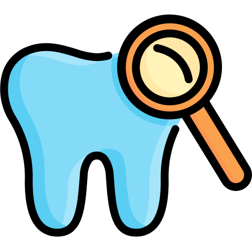 Chequeo dental Kosonicon Lineal color icono