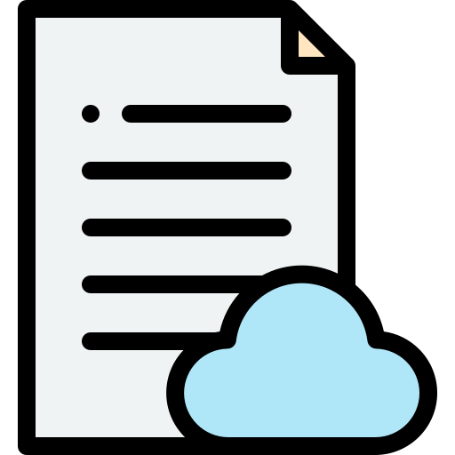 cloud-speicher Detailed Rounded Lineal color icon