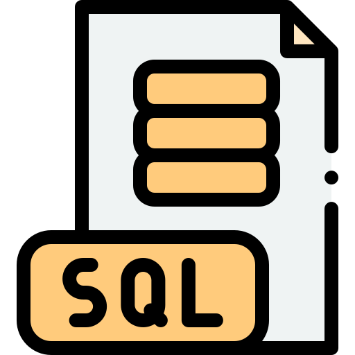 sql Detailed Rounded Lineal color icon