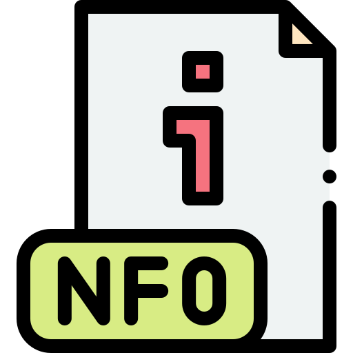 Nfo Detailed Rounded Lineal color icon