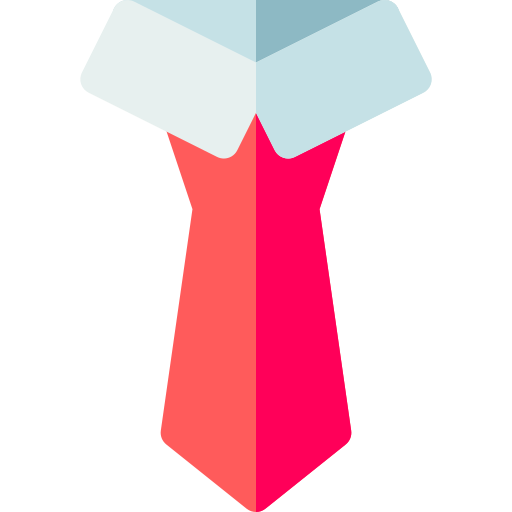 krawat Basic Rounded Flat ikona