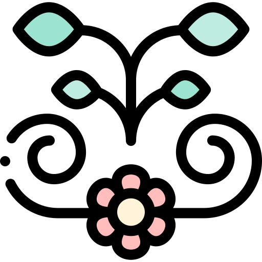 花のデザイン Detailed Rounded Lineal color icon
