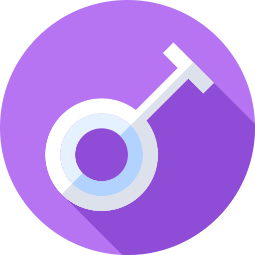 transvestit Flat Circular Flat icon