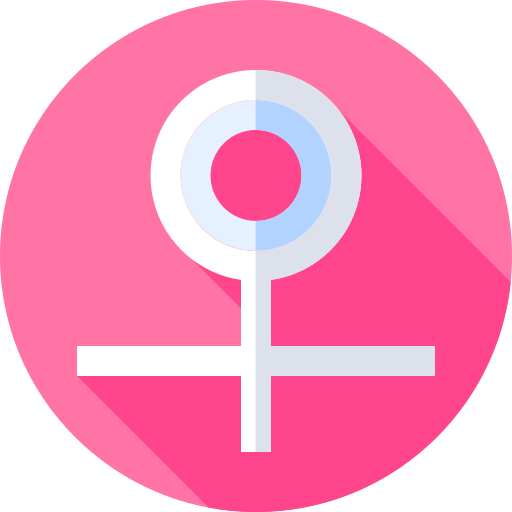 Femme Flat Circular Flat icono
