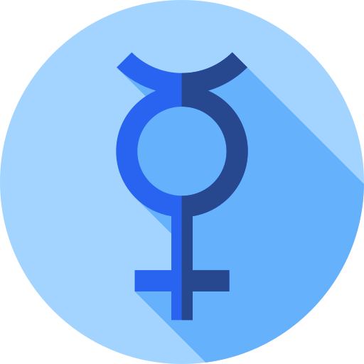 transgender Flat Circular Flat icoon