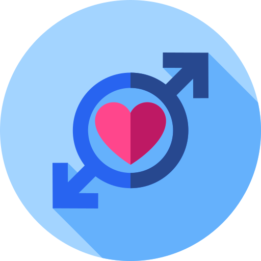 Homosexual Flat Circular Flat icono