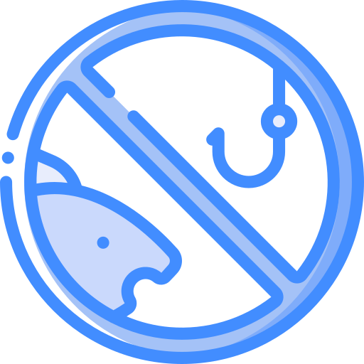 Prohibido pescar Basic Miscellany Blue icono