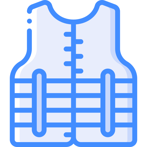 Life jacket Basic Miscellany Blue icon