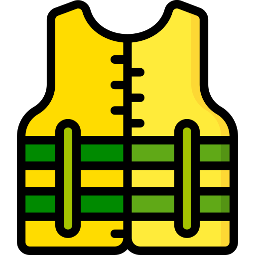 Life jacket Basic Miscellany Lineal Color icon