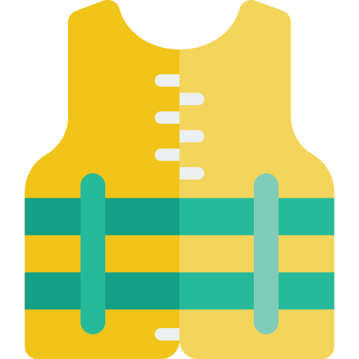 chaleco salvavidas Basic Miscellany Flat icono