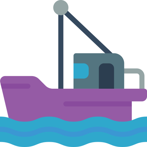 Barco de pesca Basic Miscellany Flat icono