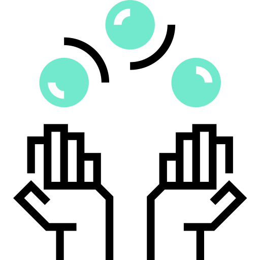 palla da giocoliere Detailed Straight One Color icona