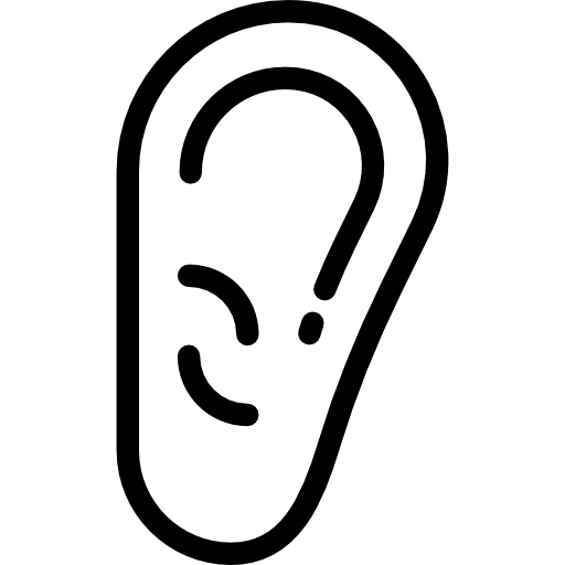 Ear Detailed Rounded Lineal icon