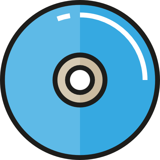 compact disc Detailed Straight Lineal color icon