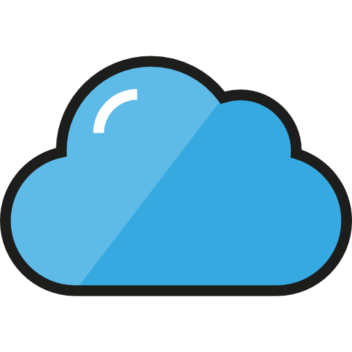 구름 Detailed Straight Lineal color icon