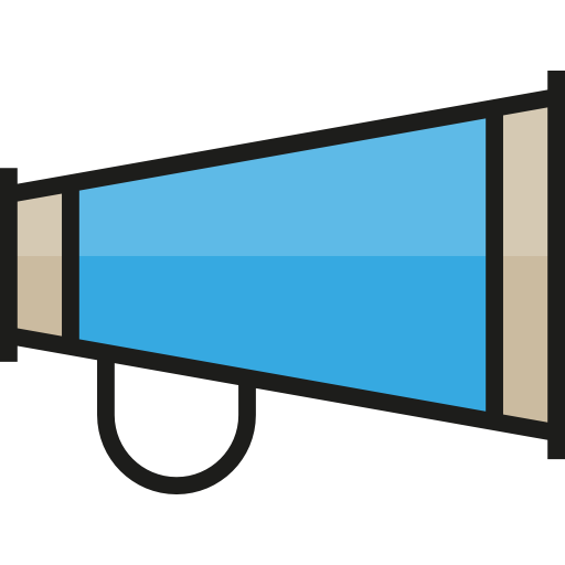 megaphon Detailed Straight Lineal color icon