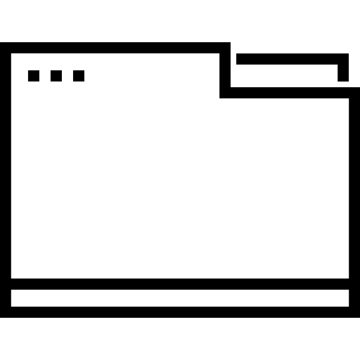 ordner Detailed Straight Lineal icon