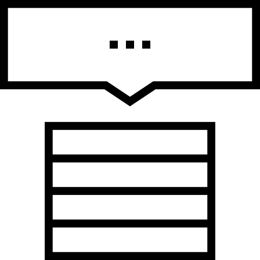 Сервер Detailed Straight Lineal иконка