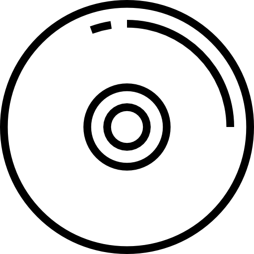 compact disc Detailed Straight Lineal icon