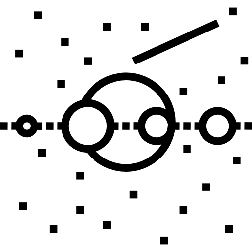 układ słoneczny Detailed Straight Lineal ikona