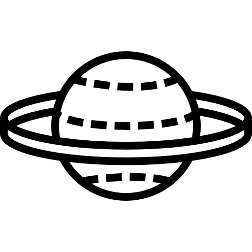 saturn Detailed Straight Lineal icon