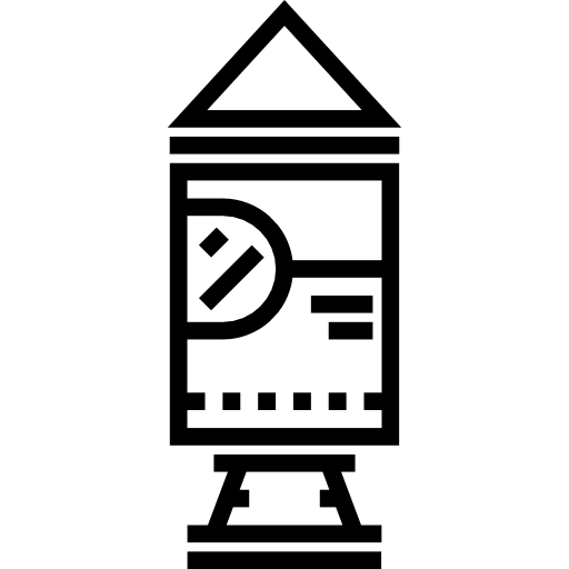 rakieta Detailed Straight Lineal ikona
