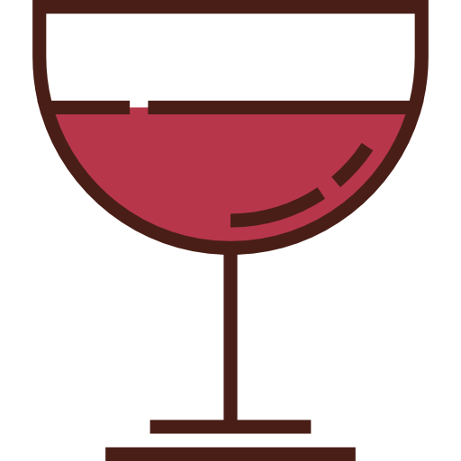 ワイングラス Detailed Straight Lineal color icon