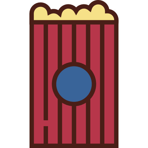 palomitas de maiz Detailed Straight Lineal color icono