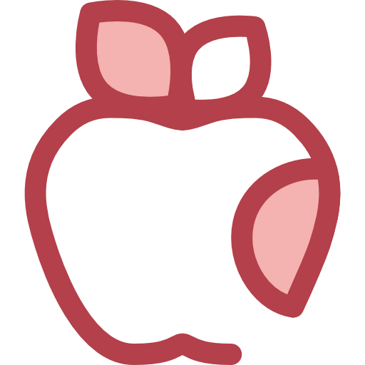 manzana Monochrome Red icono