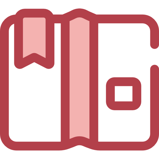 libro abierto Monochrome Red icono