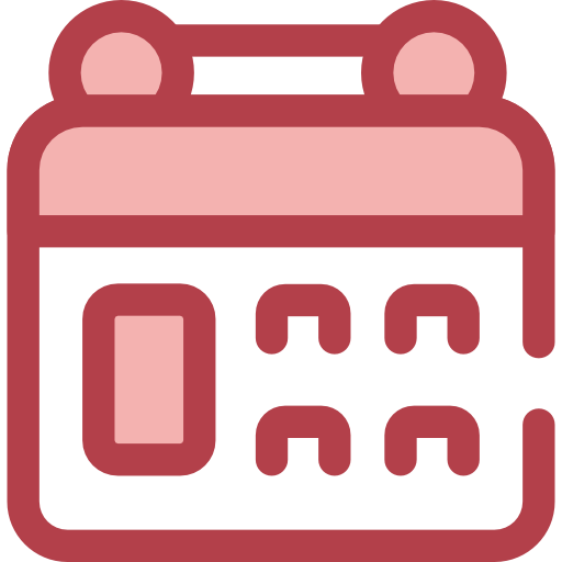 kalendarz Monochrome Red ikona