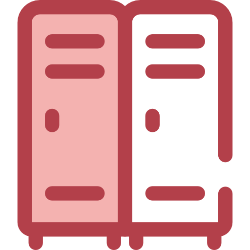 casilleros Monochrome Red icono