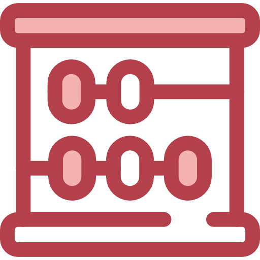 Ábaco Monochrome Red icono