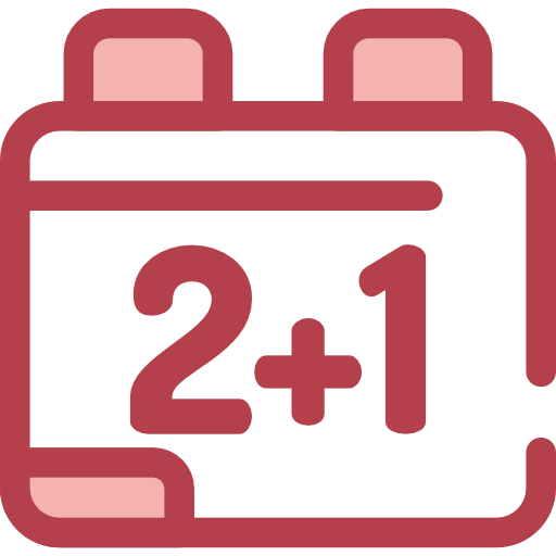 matemáticas Monochrome Red icono